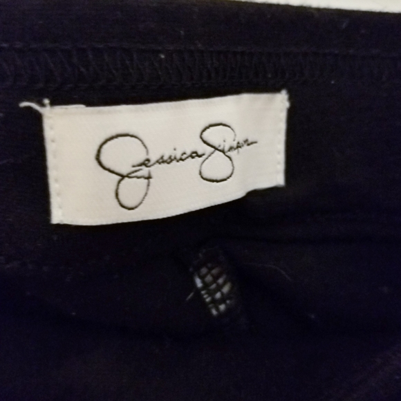 Jessica Simpson | Black Faux Pleather Leggings Pants Tights - Picture 4 of 6